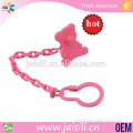 2015 baby products funny animal pink rabbit shape pp plastic baby pacifier clip